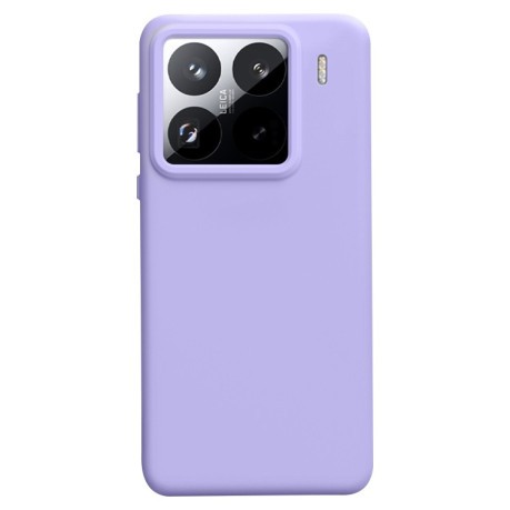 Силіконовий чохол Solid Color Liquid на Xiaomi 15 Pro - фіолетовий