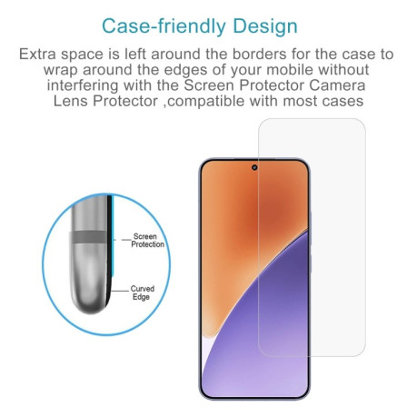 Защитное стекло 0.26mm 9H 2.5D на Xiaomi 15