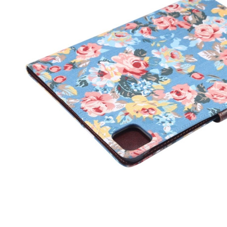 Чехол-книжка Flower Cloth Texture на iPad Pro 11 2021/Air 10.9 2022/2020 - синий