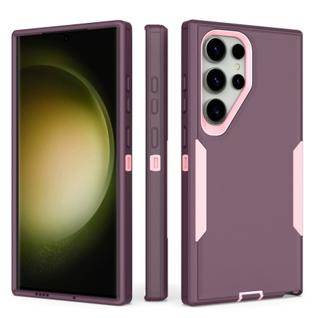 Протиударний чохол Magnetic 2 in 1 PC Hybrid TPU  для Samsung Galaxy S25 Ultra / S24 Ultra - Purple Red+Pink
