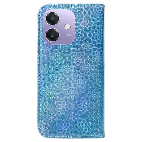 Чехол-книжка с цветной обложкой и магнитной застежкой Colorful Magnetic Buckle на OPPO A5x 5G / A3 4G / 5G / A3x 4G / 5G - синий