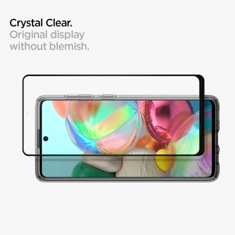 Каленое стекло SPIGEN GLASS FC для Galaxy A71/ Note 10 Lite/ M51 Black