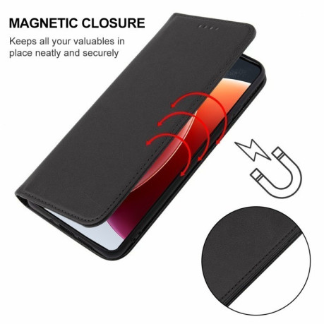 Чехол-книжка Magnetic Closure для Realme C65 4G Global - черный