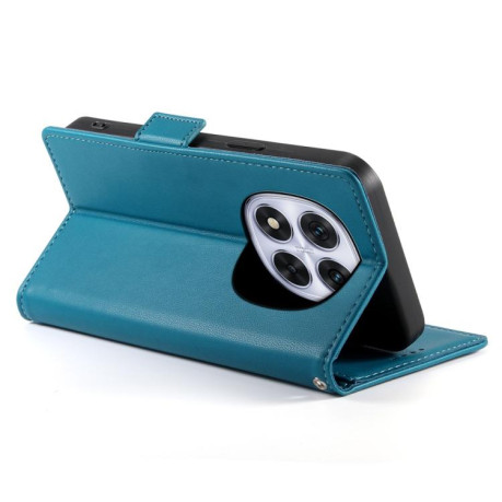 Чехол-книжка Side Buckle Magnetic Frosted Leather для Xiaomi Redmi Note 14 Pro 4G - синий
