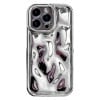 Протиударний чохол Electroplating Meteorite Texture для iPhone 15 Pro - сріблястий
