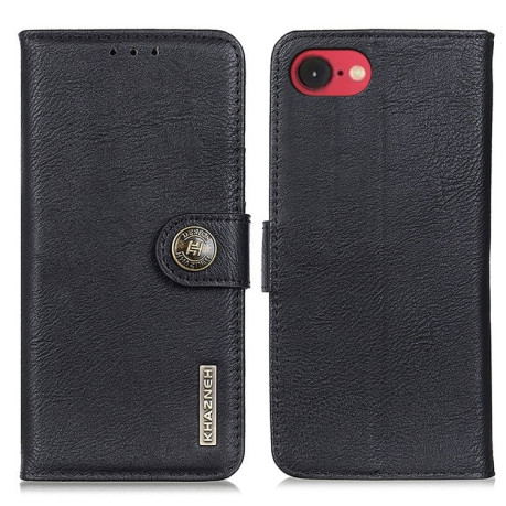 Чохол-книжка KHAZNEH Cowhide Texture на iPhone 16e - чорний