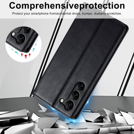 Чехол-книжка LC.IMEEKE RFID для Samsung Galaxy S23 5G - черный