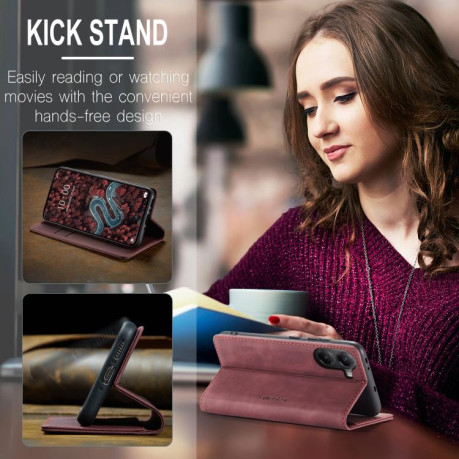 Чохол-книжка CaseMe-013 Multifunctional на Xiaomi Poco X7 Pro - червоний