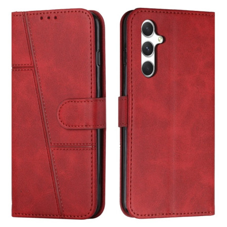Чохол-книжка Stitching Calf Texture  для Samsung Galaxy A56 5G - червоний