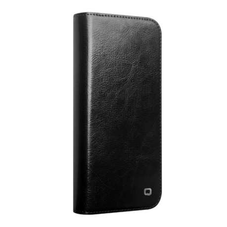 Шкіряний чохол-книжка QIALINO Classic Genuine Leather для iPhone 16 Pro - чорний