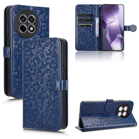 Чехол-книжка Honeycomb Dot для OnePlus 13R/Ace 5/Ace 5 Pro - синий