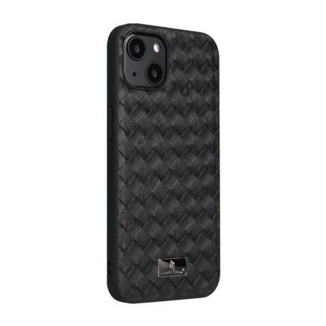 Протиударний чохол Fierre Shann Leather для iPhone 15 - Woven Black