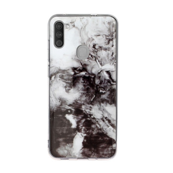 Чехол Marble Pattern Soft на Samsung Galaxy A11/M11 - черно-белый