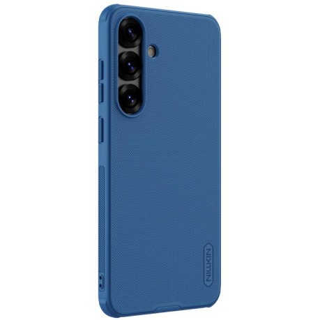 Противоударный чехол NILLKIN Super Frosted для Samsung Galaxy S25 5G - синий