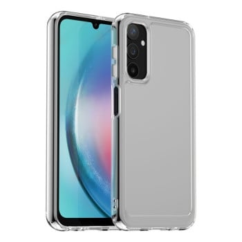 Чехол Candy Series гибрид с усиленными бортиками на Samsung Galaxy A25 5G - прозрачный