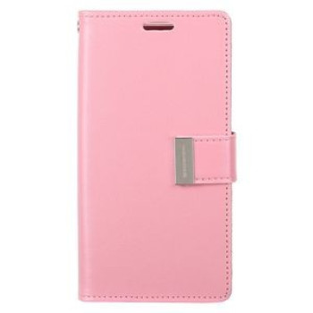 Кожаный чехол- книжка MERCURY GOOSPERY RICH DIARY на Samsung Galaxy S10e/G970-розовый
