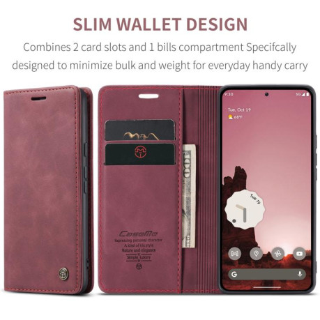 Чехол-книжка CaseMe-013 Multifunctional на Google Pixel 9a - красный