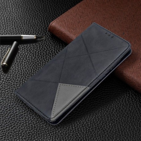 Чохол-книжка Rhombus Texture на Samsung Galaxy S20 -чорний