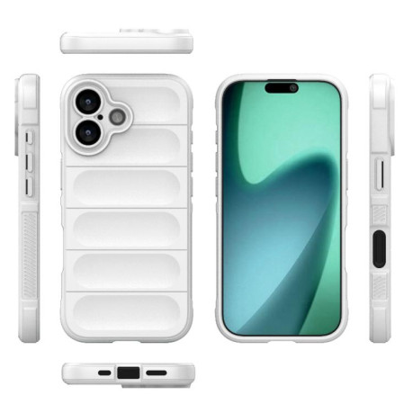 Силиконовый чехол Magic Flannel для iPhone 17 - белый
