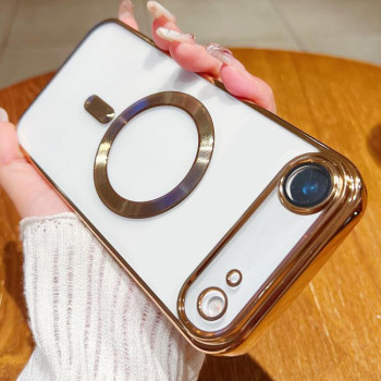 Чехол Electroplating с Magsafe  на iPhone Air - золотой