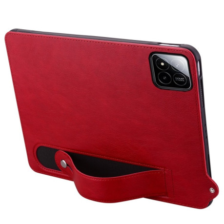 Противоударный чехол Wristband Leather Back для Xiaomi Pad 7 / 7 Pro - красный