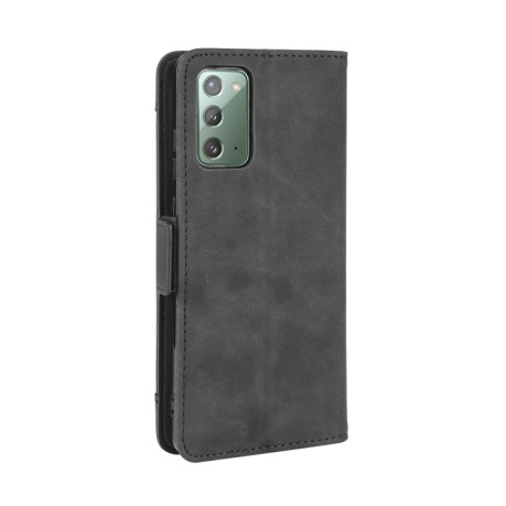 Шкіряний чохол-книжка Wallet Style Skin Samsung Galaxy S20 FE - чорний