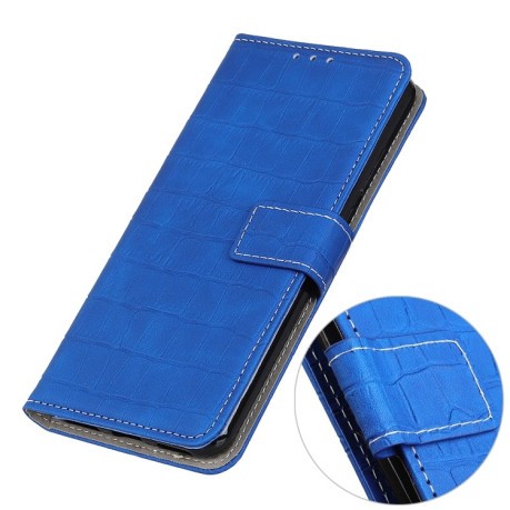 Чехол-книжка Magnetic Crocodile Texture на Samsung Galaxy S23+ 5G - синий