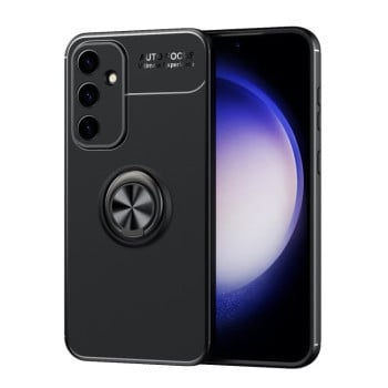 Ударозахисний чохол Metal Ring Holder для Samsung Galaxy S23 FE - чорний