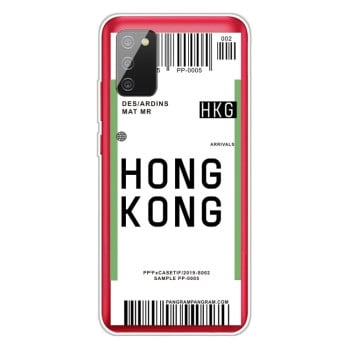 Противоударный чехол Boarding Pass Series на Samsung Galaxy A02s - Hong Kong