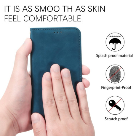 Чохол-книжка Retro Skin Feel Business Magnetic на Xiaomi Redmi 10A/9C - синій