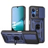 Чехол со шторкой на камеры Sliding Camshield и кармашком для карт на Xiaomi Redmi 15C 4G / 5G 173.1mm - синий