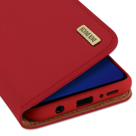 Кожаный чехол- книжка DUX DUCIS WISH Series на Samsung Galaxy S9 Plus - красный