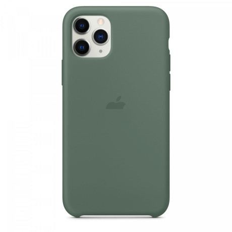 Силиконовый чехол Silicone Case Pine Green на iPhone 11 Pro-премиальное качество