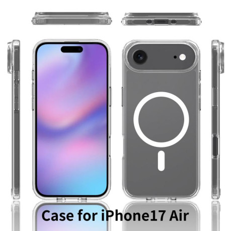 Противоударный чехол Scratchproof PC Hybrid TPU Magsafe для iPhone Air - прозрачный
