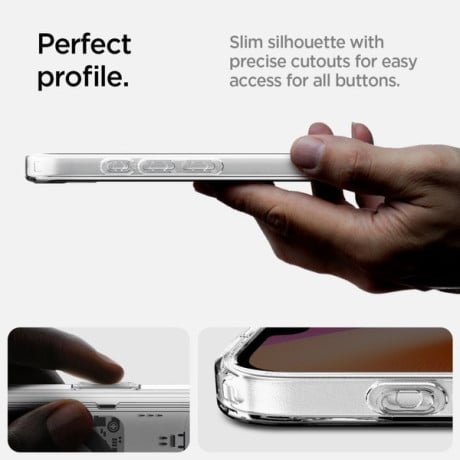 Оригинальный чехол Spigen Ultra Hybrid  Zero One Mag для iPhone 16e - Clear