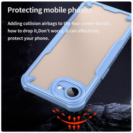 Протиударний чохол Armor Glaze PC Hybrid для iPhone 16e - синій