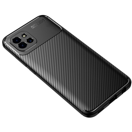 Ударозахисний чохол HMC Carbon Fiber Texture Samsung Galaxy A03 - чорний