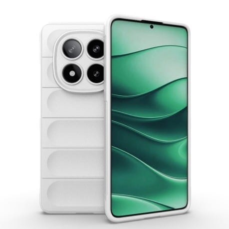 Силіконовий чохол Magic Flannel для Xiaomi Redmi Note 14 Pro 5G/Poco X7 - білий