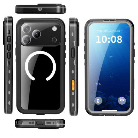 Противоударный чехол RedPepper IP68 Waterproof MagSafe для iPhone 17 Pro Max - серый