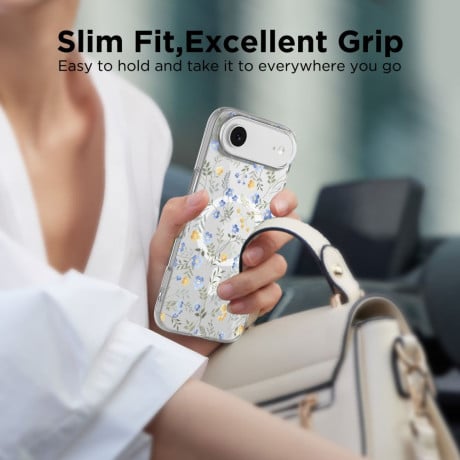 Чохол Tech-Protect FlexAir Hybrid з MagSafe на iPhone Air - Daisies with Leaves