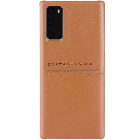 Чехол G-Case Cardcool Series для Samsung Galaxy S20-коричневый