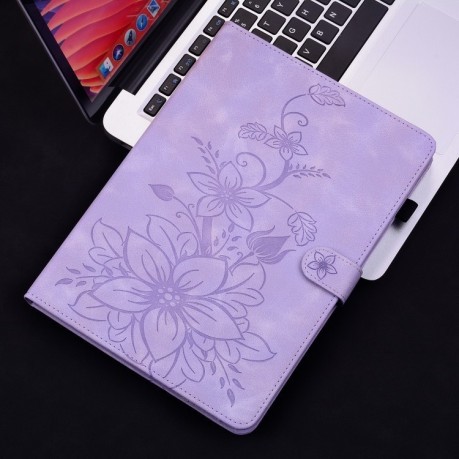Чехол-книжка Lily Embossed Leather для Xiaomi Pad 7/Pad 7 Pro - фиолетовый