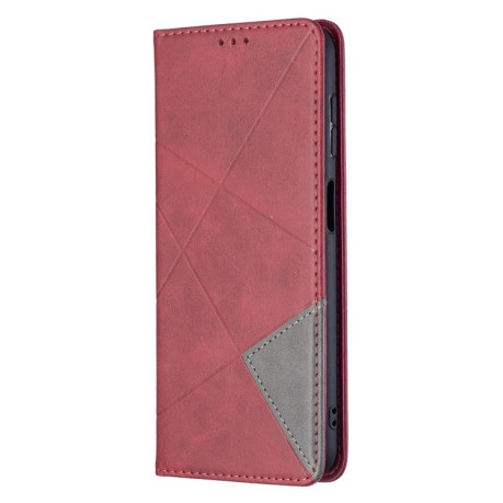 Чехол-книжка Rhombus Texture на Samsung Galaxy A04s/A13 5G - красный