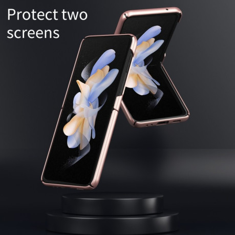 Противоударный чехол Skin Feel Frosted для Samsung Galaxy Flip 5 - зеленый
