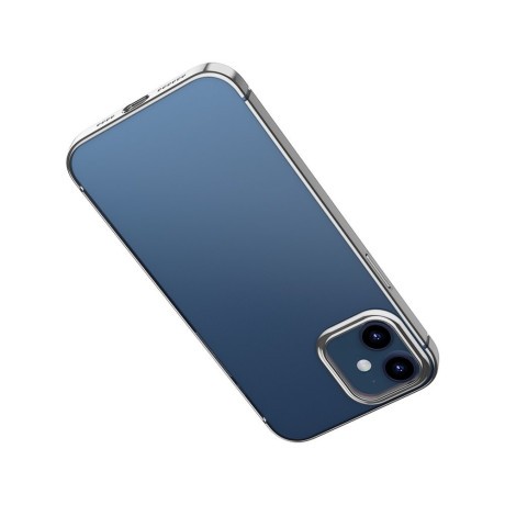 Силіконовий чохол Baseus Shining Case для iPhone 12 mini - сріблястий