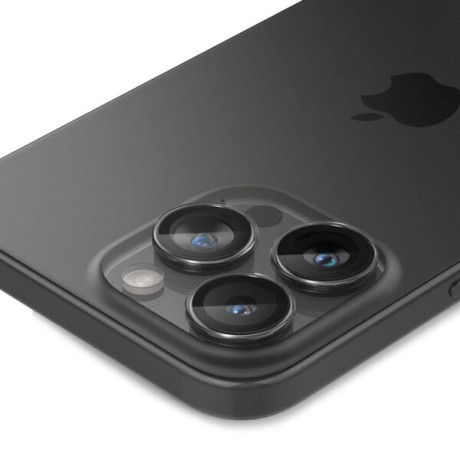 Комплект захисного скла 2шт на камеру Spigen Optik.Tr Camera Lens для iPhone 15 Pro / 15 Pro Max