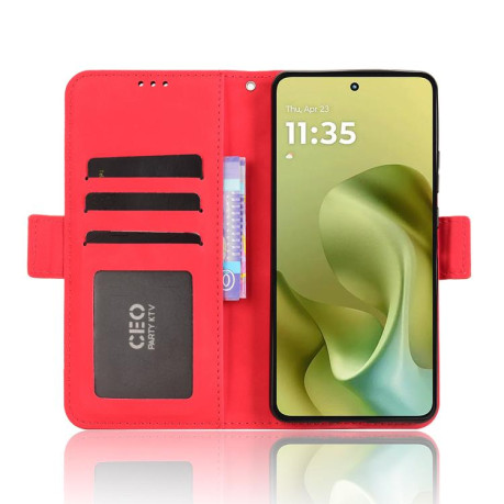 Чохол-книжка Skin Feel Calf для Motorola Moto G86 Power 5G - червоний
