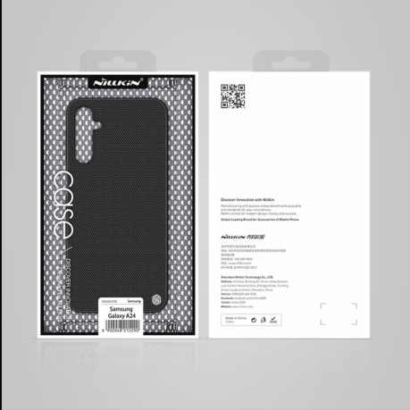 Противоударный чехол NILLKIN 3D Textured Nylon для Samsung Galaxy A24 4G - черный