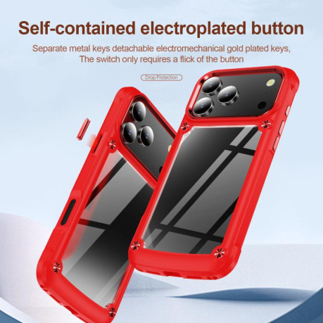 Противоударный чехол Lens Protection на iPhone 17 Pro - красный