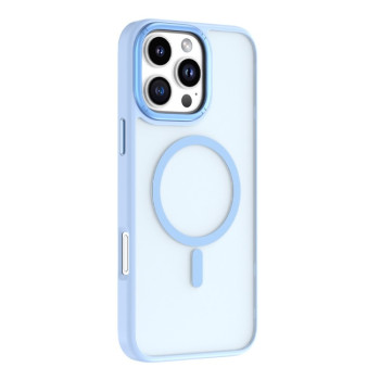 Чехол Mutural Skin Feel Series Frosted MagSafe Magnetic для iPhone 16 Pro - голубой